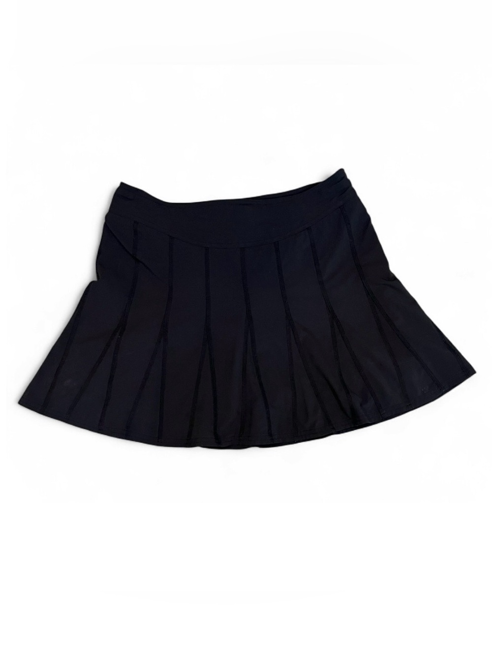 Athleta Black Pleated Skirt Skater Size 8 Tennis Golf Activewear Athleisure